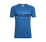 Image of Icebreaker Sphere Short Sleeve Crewe Turbulent Stripe