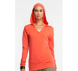 Image of Icebreaker Vista Long Sleeve Hood Clearance - Women's-Azalea-Medium