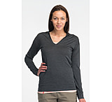 Image of Icebreaker Vista Long Sleeve Hood Clearance - Women's-Jet-X-Small
