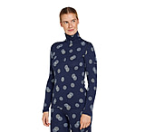 Icebreaker Merino 260 Vertex LS Half Zip Falling Flakes Top - Women's