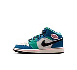 Image of Jordan Air Jordan 1 Mid SE Big Kids' Shoes in White IO2065-100 07587F2A