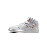 Image of Jordan Air Jordan 1 Mid SE Big Kids' Shoes in White IR2320-100 480A35D1