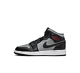 Image of Jordan 1 Mid Big Kids' Shoes in Black 554725-096 7A905744