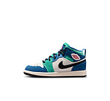 Image of Jordan 1 Mid SE Little Kids' Shoes in White IO2056-100 0D21D755