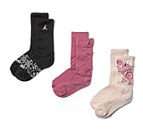 Image of Jordan Kids' Floral Lace Crew Socks 3 Pairs in E475F0A0