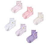 Image of Jordan Kids' Lettuce Edge Ankle Socks 6 Pairs in 386DCF31