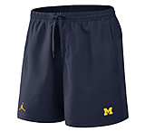 Image of Jordan Men's Michigan Primetime Primary Logo Jordan Brand Dri-FIT College Form Shorts in Blue 0J5T41SMWN-8DV AB2018C7
