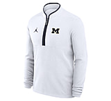 Image of Jordan Men's Michigan Victory Jordan Brand Dri-FIT College 1/2-Zip Long-Sleeve Top in White JJ43081KMWN-APS 9D2119C7