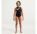 Image of Jordan Nike Gymnastics Jordan Chiles Big Kids' Asymmetry Leotard in Black NKY056-016 267C9C96