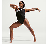 Image of Jordan Nike Women's Gymnastics Jordan Chiles Asymmetry Leotard in Black NKA056-016 8FC96298