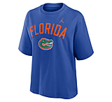 Image of Jordan Women's Florida Arch Over Logo Boxy Jordan Brand College T-Shirt in Blue 0JCM4EVUFN-KMG 78ED5F5B
