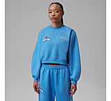 Image of Jordan Women's Jordan Brooklyn Fleece Cropped Crew-Neck Sweatshirt in 7BD29419