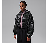 Image of Jordan Women's Jordan Brooklyn Fleece Cropped Full-Zip Hoodie in Black JA6353-010 FDAFF1E2