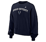 Image of Jordan Women's Jordan College Howard University Phoenix Fleece Crewneck Sweatshirt in Blue W33302HOWD26-NVY 2EA6E2AB
