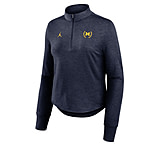 Image of Jordan Women's Michigan Swift Jordan Brand Dri-FIT College Half-Zip Top in Blue 0JPM41SMWN-TT1 A68073CD