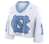Image of Jordan Women's North Carolina Logo Jordan Brand Dri-FIT College Cropped Jersey in White 0JO300LANCN-2B9 27EAEE33