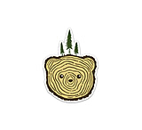 Image of Keep Nature Wild Bear Tree Sticker
