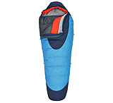 Image of Kelty Cosmic 20 Down Sleeping Bag - Paradise Blue/Twilight-Regular-Right