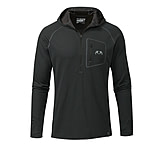 Image of KUIU PRO Merino 200 Zip-T Hunting Hoodie in Black Size 3XL 95CD3699