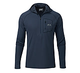 Image of KUIU PRO Merino 200 Zip-T Hunting Hoodie in Steel Blue Size 3XL DFCA1F9A