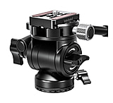Leofoto BV-1 Mini Fluid Head for Optics w/Handle, Arca Compatible, Black, BV-1