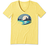 Image of Life Is Good Cool Vee Lake Beach T-Shirt - Women's
