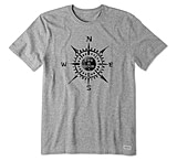 Image of Life Is Good Crusher Tee Lig Compass T-Shirt - Men's