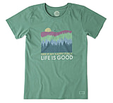 Image of Life Is Good Happy Place Trees Crusher Tee Women's