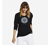 Image of Life Is Good Hooded Smooth Tee Long Sleeve Primal Daisy T-Shirt - Women's