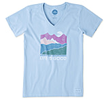 Image of Life Is Good Life isn't easy Mountains Crusher Tee Women's