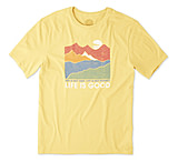 Image of Life Is Good Life Isn't Easy Mountains Smooth Tee Men's