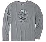 Image of Life Is Good Mountain Bike Man Long Sleeve Cool Tee Men's
