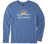 Image of Life Is Good Snowy Mountains Long Sleeve Smooth Tee Men's