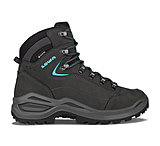 Lowa Renegade Evo GTX Mid Hiking Shoes - Women's, Narrow - Women's, Asphalt/Turquoise, 11, 197827027553