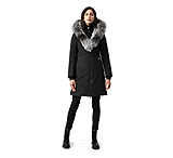 Image of Mackage Trish Mid-Length Down Coat w/ Silverfox Fur Collar- Womens