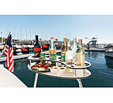 Image of Magma Elliptical Party Table With Dual Rail Mount