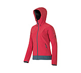 Image of Mammut Runje SO Hooded Jacket-Women's-Small-Light Carmine/Chill