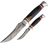 Image of Marbles Combo 6.25in Damascus Steel Fixed Blade Knife