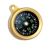 Image of Marbles Pocket Compass Gold/Black Brass MR1147 80CB8900