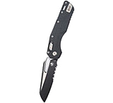 Image of Microtech MSI Black SE Part Serrate Fluted G-10 3.88in Folding Knife