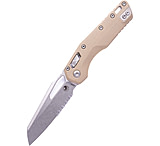 Image of Microtech MSI S/E Fluted G-10 Stonewash Partial Serrated 3.88in Folding Knife