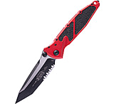 Image of Microtech Socom Elite T/E-M Black Part Serrate 4in Folding Knife