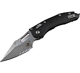 Image of Microtech Stitch Ram-Lok Apocalyptic Fluted G-10 Cover Part Serrate 3.71in Folding Knife