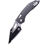 Image of Microtech Stitch Ram Lok S/E Black Full Serrate Fluted G-10 3.71in Folding Knife