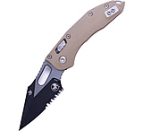Image of Microtech Stitch - Ram-Lok S/E Fluted G-10 Partial Serrated 3.71in Folding Knife