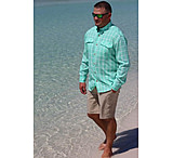 Image of Mojo Sportswear Company Coastal Plaid Shirt Long Sleeve - Men's