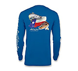 Image of Mojo Sportswear Company Wireman X Redfish/Trout TX Flag Shirt - Mens