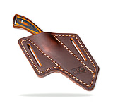 Image of Montana Knife Company STOCKYARD LEATHER SHEATH - ANGLED BELT CARRY 30AC9453