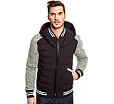 Image of Moose Knuckles Quilted Varsity Hoodie - Mens