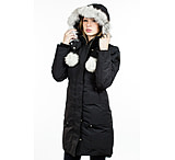 Image of Moose Knuckles Stirling Parka - Women's-Black/White Fur-X-Small